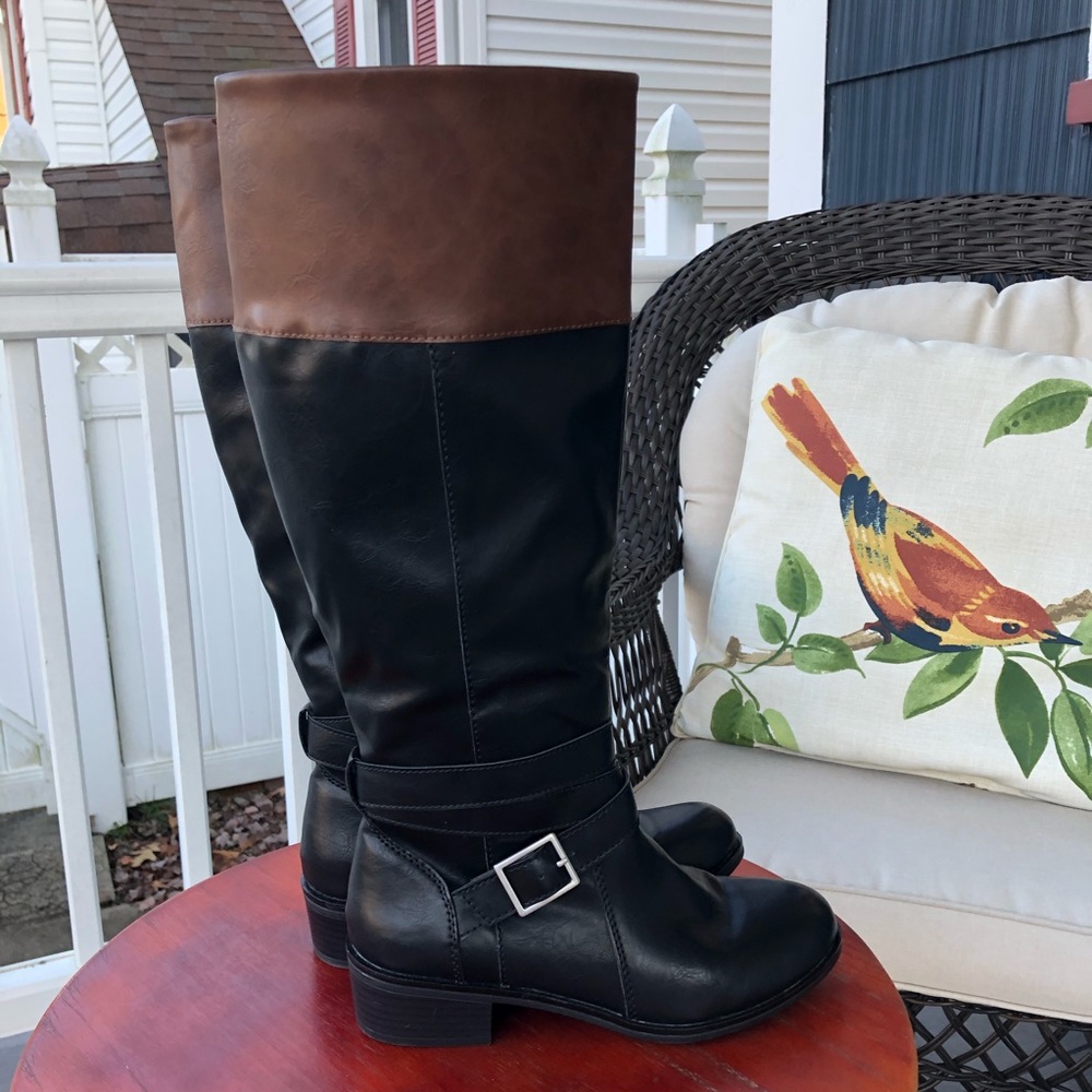 Arizona Jean Co. NWT 2-Tone Knee-High Delling Boot - Picture 3 of 5